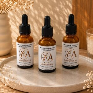 Sérum facial con vitamina C y ácido hialurónico